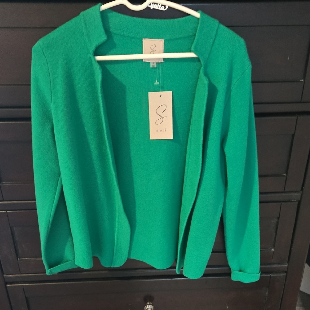 Sioni Vibrant Green Women's Cardigan